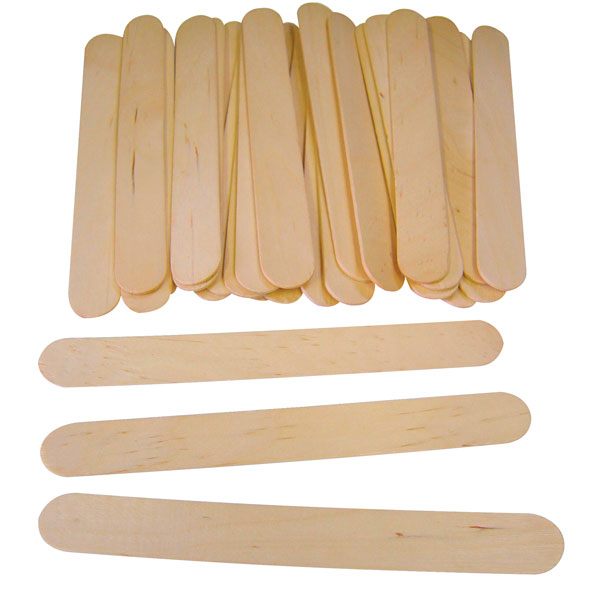  Jumbo Natural Lollipop Sticks - Pack of 100