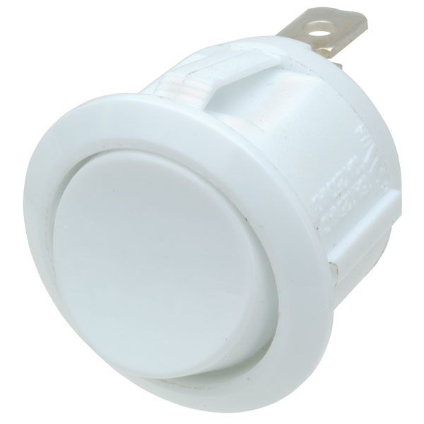  R13-112A5 WHITE SPST On Off Switch Circular Rocker