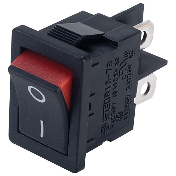  R13-73A2 GREEN DPST Visible On Rocker Switch Green