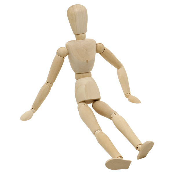Major Brushes 300mm (12 Inch) Wooden Model Manikin