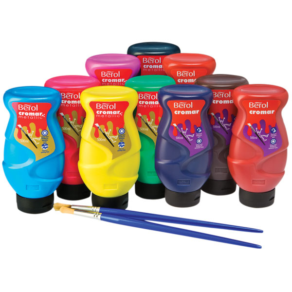 Berol Cromar Metallic Assorted Paints