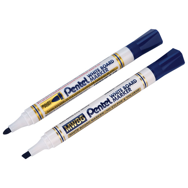 Pentel MW85-C Whiteboard Marker - Bullet Tip Blue