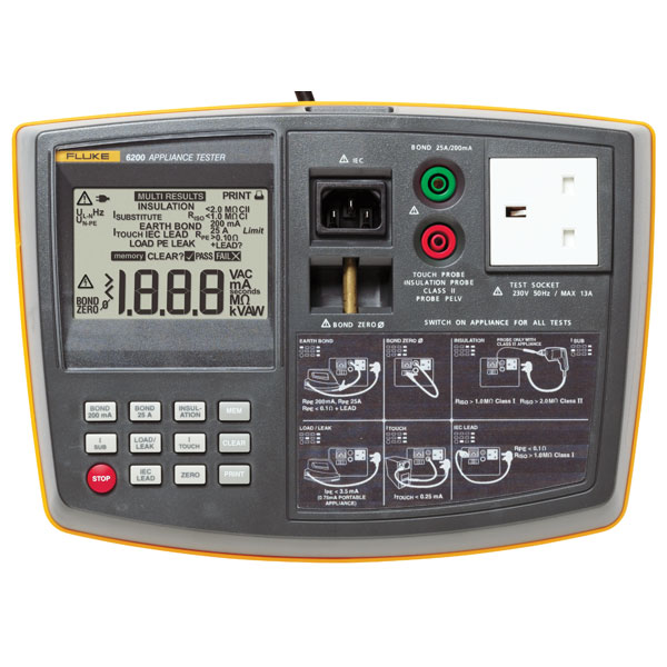  6200-2 UK Kit Portable Appliance Tester Kit