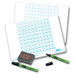 Show-Me Hundred Square Gridded Boards