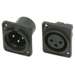 XLR Chassis 3-Pole Connectors