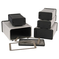 Hammond 1457 Series EMI/RFI Extruded Aluminium Enclosures Natural