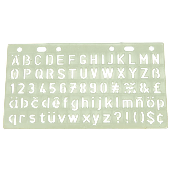  10mm Lettering Stencil