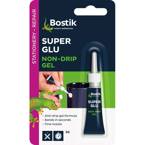 Bostik 806153 Glu & Fix Super Glue Gel 3g