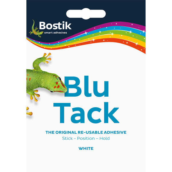 Blu Tack 801127 Re-usable Adhesive – White - Single
