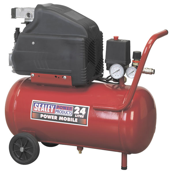 Slide Sealey SA2415 Compressor 24ltr Direct Drive 1.5hp