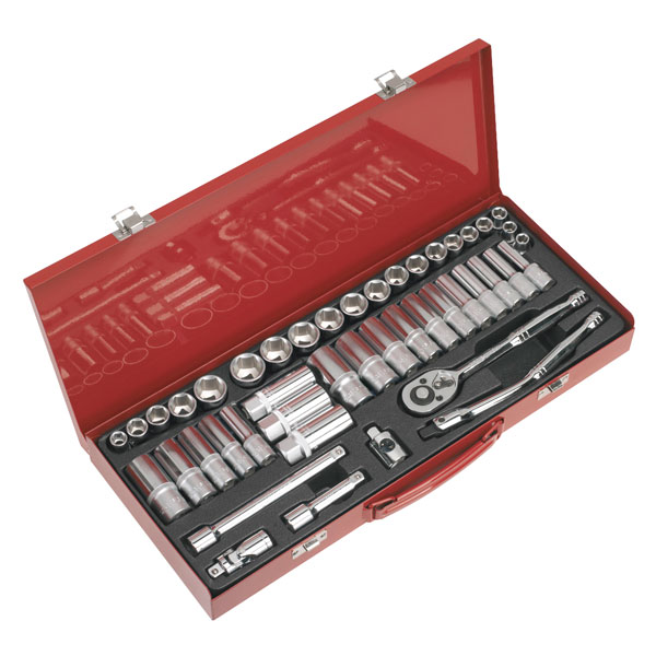 Sealey AK692 Socket Set 45pc 3/8in.sq Drive Metric/imperial