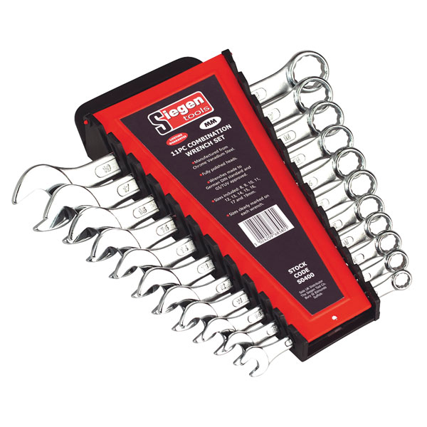 Siegen S0400 Combination Spanner Set 11pc Metric