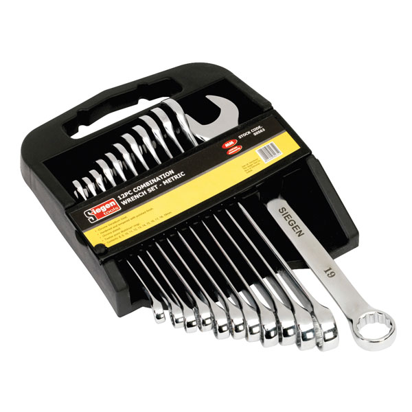 Siegen S0563 Combination Spanner Set 12pc Metric