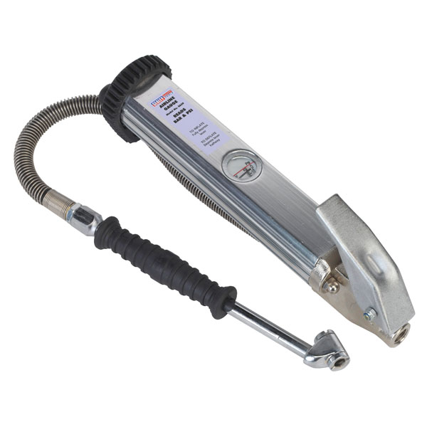 Sealey SA39 Tyre Inflator Long Type with Twin Push-on Connector