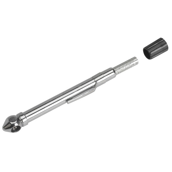 Sealey TSTPG9 Tyre Pressure Gauge with Pocket Clip 6-50psi