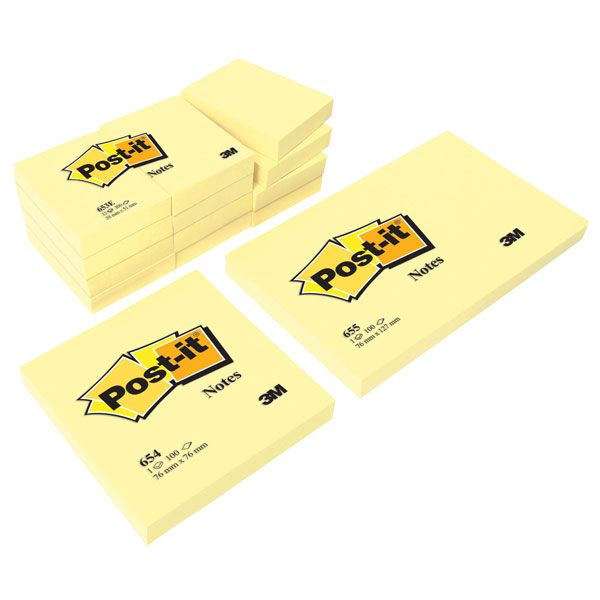 ® Yellow 76 x 76mm - Pack of 12