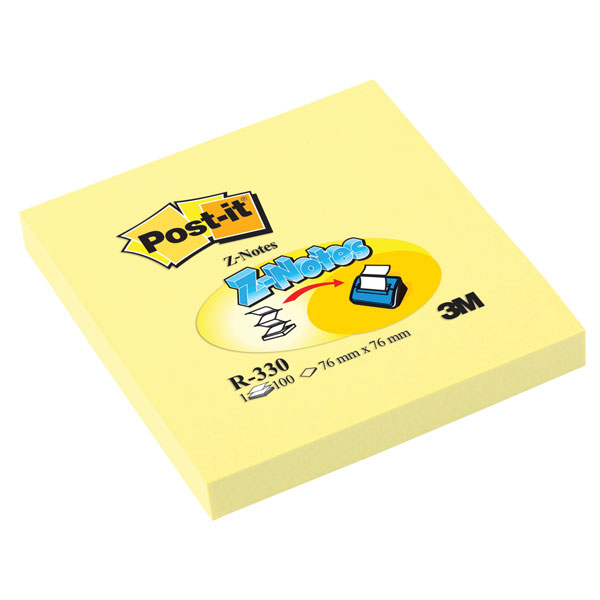 ® Yellow Z Notes 76x76mm - Pack of 12