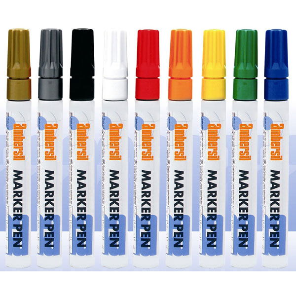 Ambersil 20399-AA Paint Marker Pen Yellow 3mm Nib