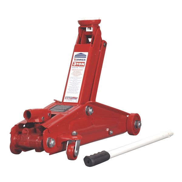 Sealey 1153CX Trolley Jack Yankee 3tonne Long Chassis Heavy-duty