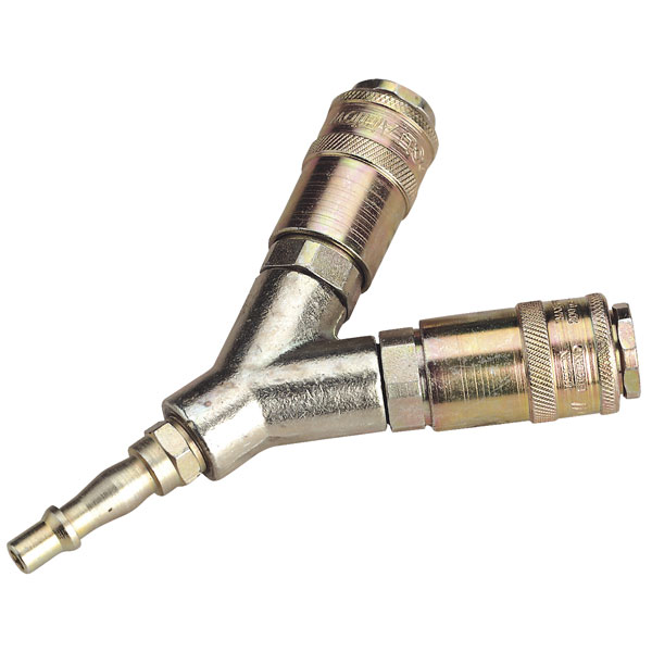Sealey AC55 Twin Coupling Bodies Y Adaptor