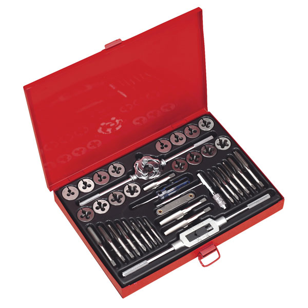Sealey AK3040 Tap & Die Set 40pc Split Dies Metric