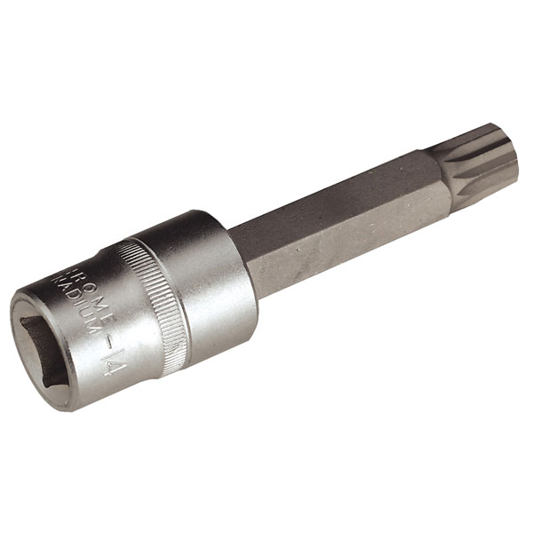 Sealey AK5531 Xzn Spline Socket Bit M14 Long 1/2"sq Drive