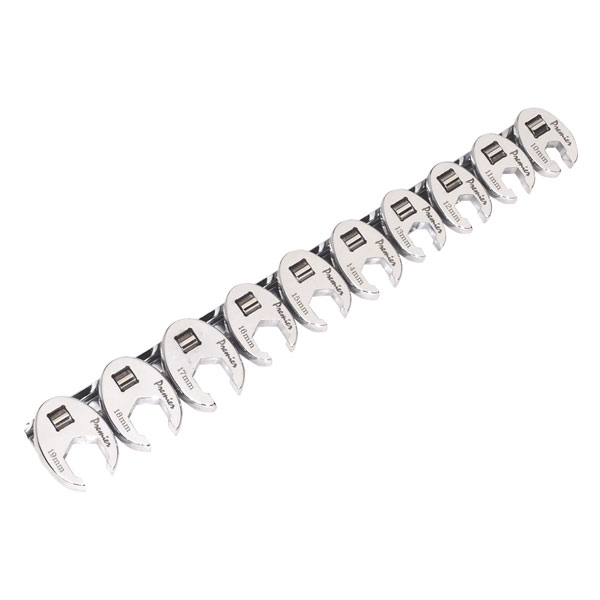 Sealey AK598 Crow's Foot Spanner Set 10pc Metric