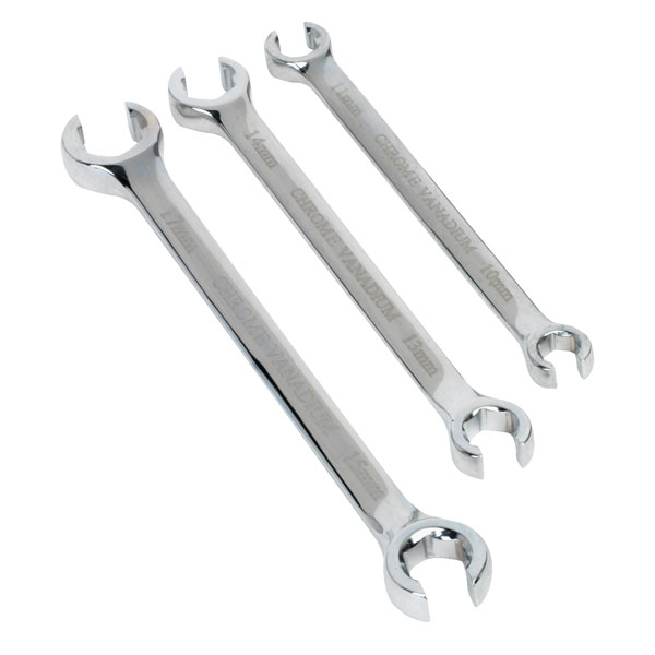 Sealey AK600 Flare Nut Spanner Set 3pc Metric
