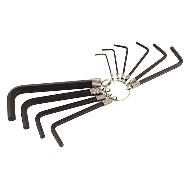 Sealey AK6148 Hex Key Set On Ring 10pc Metric