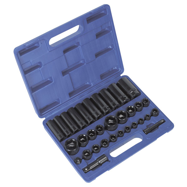 Sealey AK681 Impact Socket Set 32pc Standard/deep 3/8" & 1/2"sq Dr...