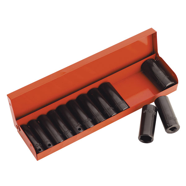 Sealey AK683 Impact Socket Set 12pc Deep 3/8"sq Drive Metric/imperial