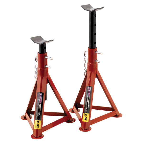 Sealey AS2500 Axle Stands 2.5tonne Capacity Per Stand 5tonne Per Pair