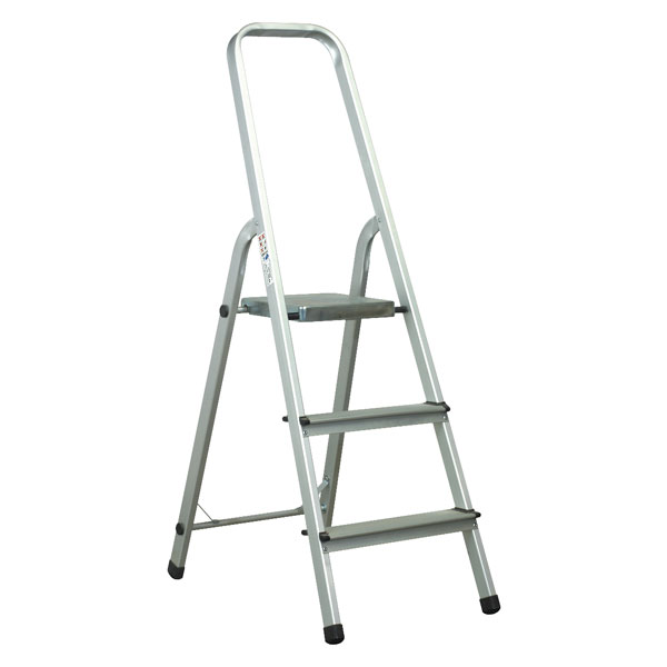  ASL3S Aluminium Step Ladder 3-tread En131