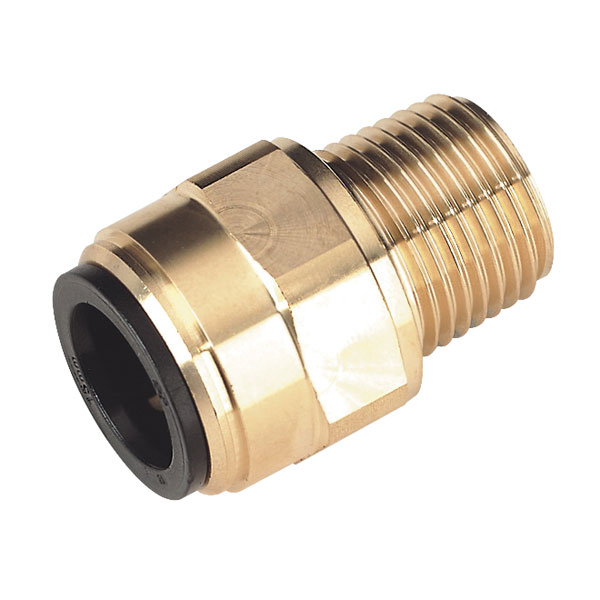 Sealey CAS15BSA 15mm x 1/2"bspt Brass Straight Adaptor