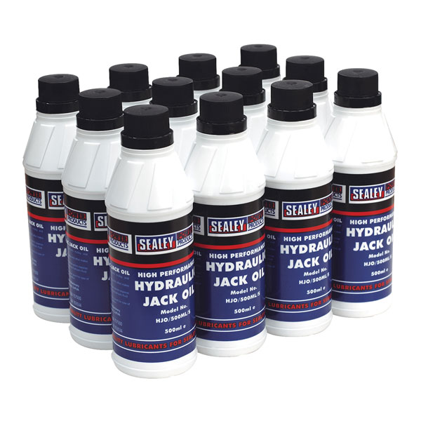 Sealey HJO/500ML Hydraulic Jack Oil 500ml Pack of 12