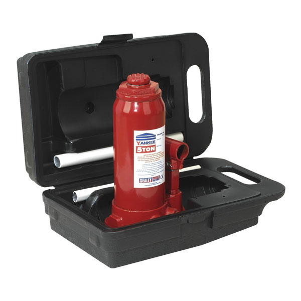 Sealey SJ5BMC Bottle Jack Yankee 5tonne with Carry-case
