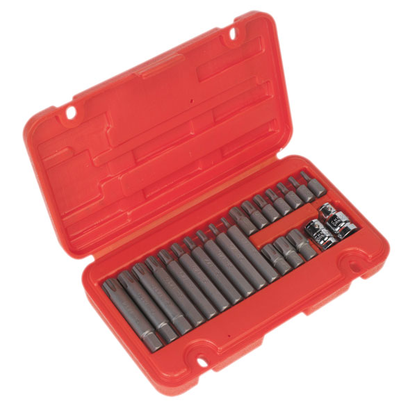 Sealey SX105 Ribe Bit Set 22pc 3/8" and 1/2"sq Drive