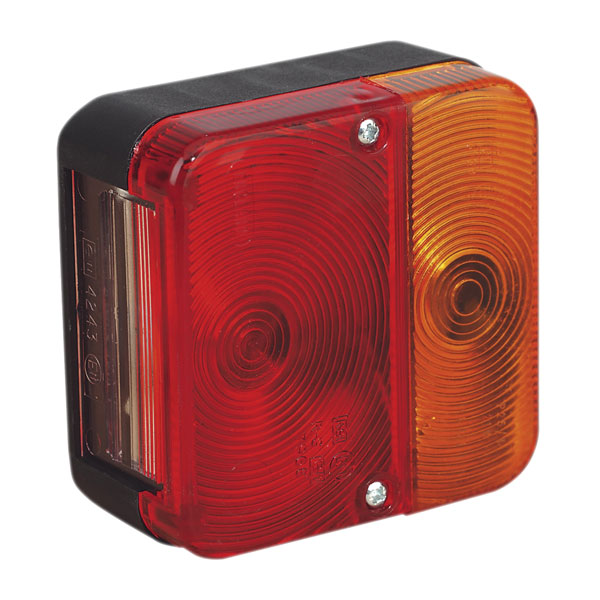 Sealey TB18 Rear Square Lamp Cluster 12v with Bulbs