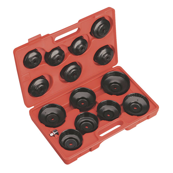 Sealey VS7003 Oil Filter Cap Wrench Set 15pc