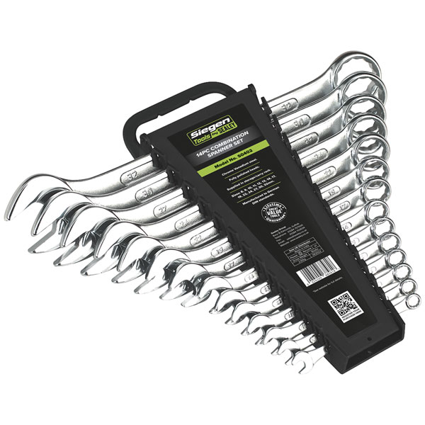 Siegen S0402 Combination Spanner Set 14pc Metric