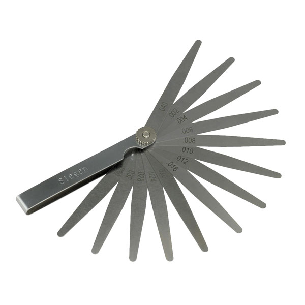 Siegen S0518 Feeler Gauge 13-blade Imperial