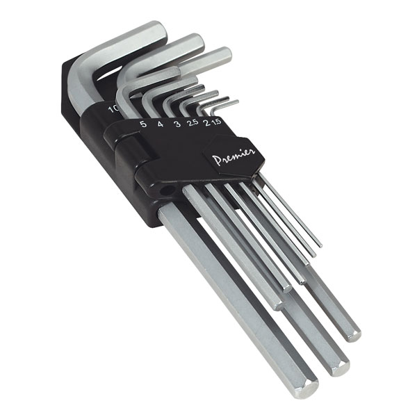 Sealey AK7136 Hex Key Set 9pc Long Metric
