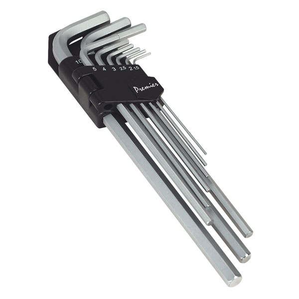 Sealey AK7137 Hex Key Set 9pc Extra-long Metric