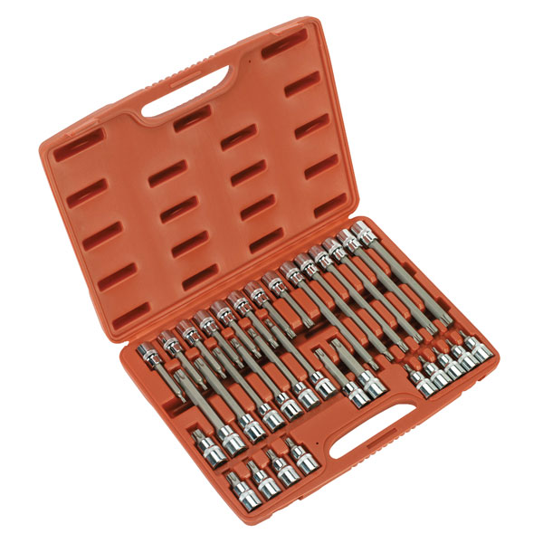 Sealey AK2194 Trx-star Socket Bit Set 32pc 1/2"sq Drive