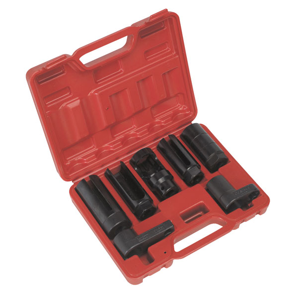 Sealey SX032 Oxygen Sensor Socket Set 7pc 3/8" and 1/2"sq Drive