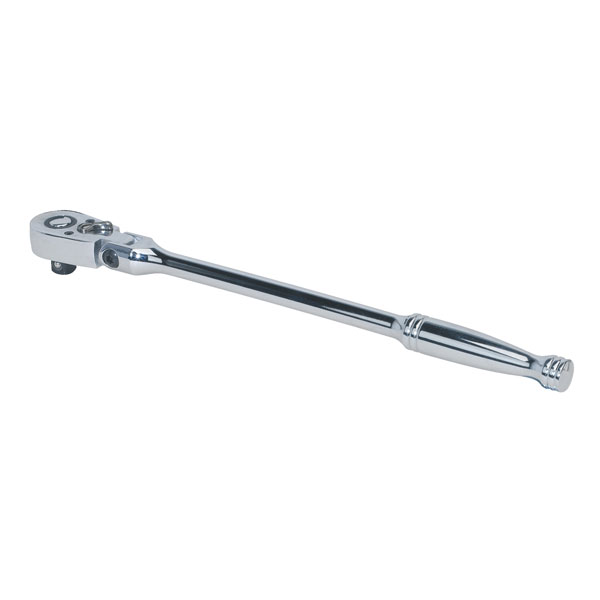 Sealey AK661F Ratchet Wrench Flexi-head 300mm 3/8"sq Drive Pear He...
