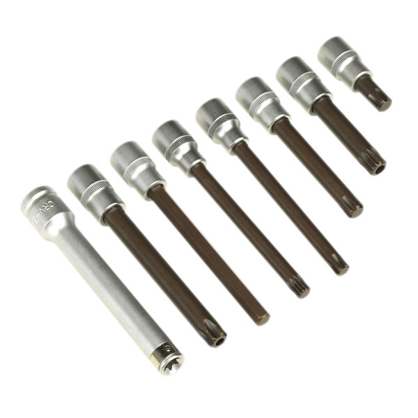 Sealey AK5538 Head Bolt Socket Bit Set 8pc 1/2"sq Drive