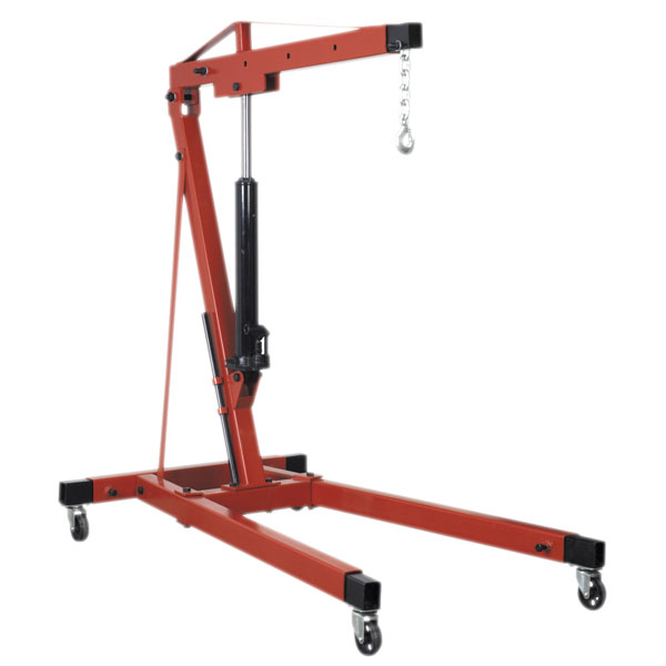 Sealey SC10LR Long Reach Engine Crane 1Tonne with Extendable Legs