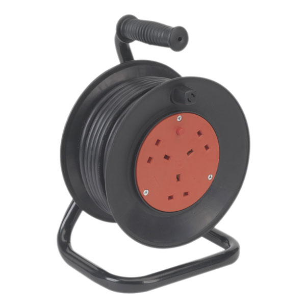 Sealey BCR153T Cable Reel 15m 4 x 230V Thermal Trip