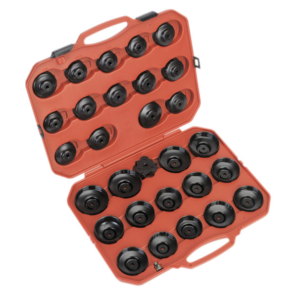 Sealey VS7006 Oil Filter Cap Wrench Set 30pc